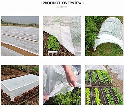 Agfabric 2 Pack Floating Row Covers 0.55oz 10x15Ft Plant Covers Freeze Protection, Frost Cloth for Vegetables - size: 0.55oz,10'*15'