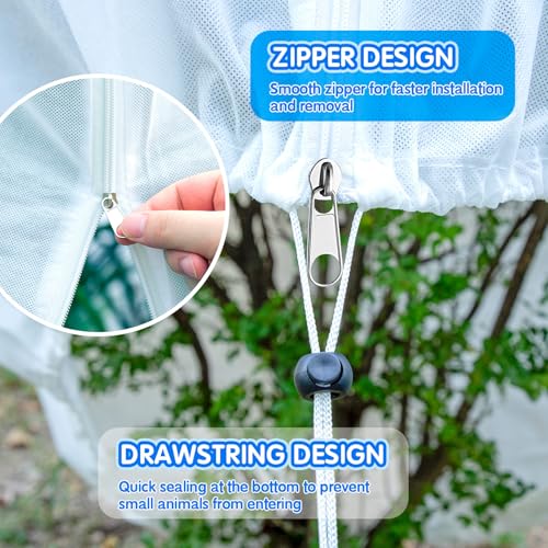 Tree Covers for Winter, Frost Cloths for Outdoor Plants, 7.9×5.9ft - size: 7.9x5.9 Ft 1Pcs