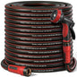 Garden Hose 100ft x 5/8", NON-EXPANDABLE Heavy Duty Hose with Nozzle - size: 100FT