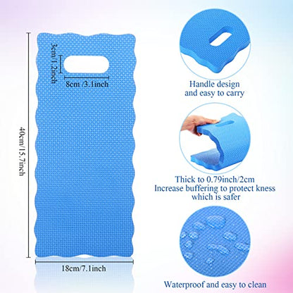 Woanger 12 Pcs Garden Kneeling Pad Foam Knee Mat 15.7x7 Inch, Bright Colors - color: Bright Colors