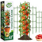 Halatool 4 Pack Tomato Cages for Garden, Up to 63 inch(5.2FT) - color: 4 Pack, size: 63 Inches