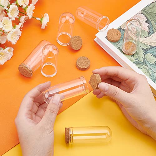 PH PandaHall 10pcs Glass Display Dome Cloche 20ml Bottles 1.1x2.8inch - size: 1.1 x 2.7 inches