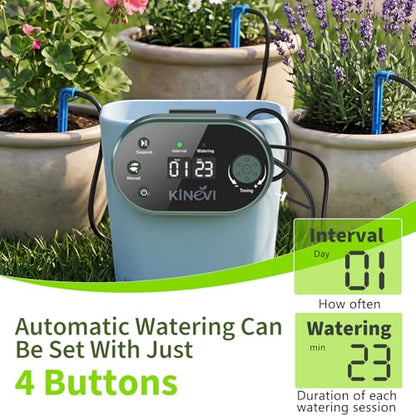 Solar Drip Irrigation System, Auto Plant Waterer for 30 Pots - color: 308