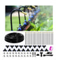 60FT Drip Irrigation Kit, 19 360° Copper Nozzles, Garden Watering System - size: 60FT