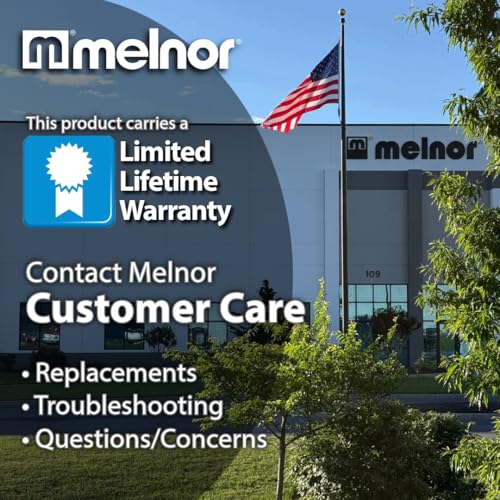 Melnor 65144AMZ Hot Water Hose Nozzle with Adjustable Spray Pattern, Metal Core, Insulated Grip, 160°F Rated, High Pressure Spray, Quick Connect Bundle, Black, Gray