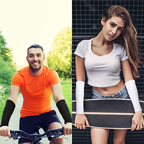 4 Pairs Arm Protectors Sleeves for Thin Skin, Forearm Cover, Breathable