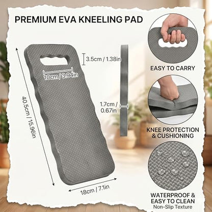 10 Pcs Garden Kneeling Pads, 16 x 7.1 in Thick Foam Waterproof Knee Mats