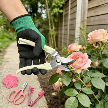 Flower Bouquet Accessories, Flower Scissors Rose Thorn Stripper Tool - color: Pink
