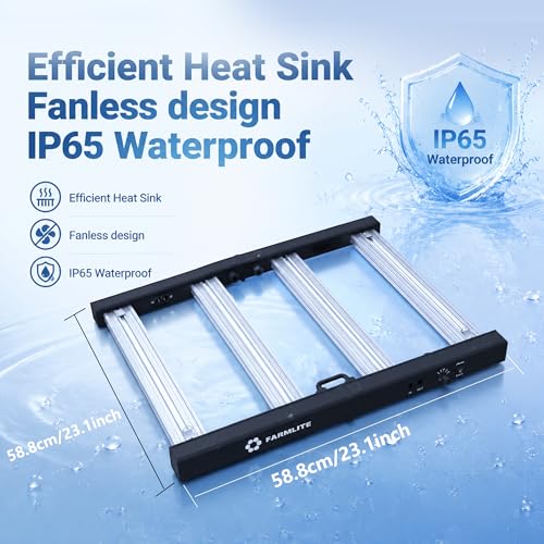 FARMLITE 260W LED Grow Lights for Indoor Plants Full Spectrum Growing Bar - size: 260watts