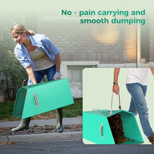 Leaf Collector & Reusable Yard Waste Bag, 40 Gallon Dustpan-Type - style: 1x 40Gallon