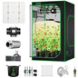 VIVOSUN 4x4 Grow Tent Kit 400W LED Grow Light WiFi Control A22 Grow System - size: 48"x48"x80"