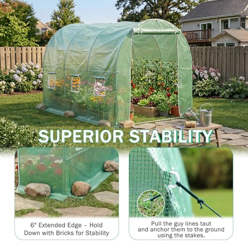 Aoodor 10'X7'X7' Greenhouse Replacement Cover - size: 10'X7'X7'