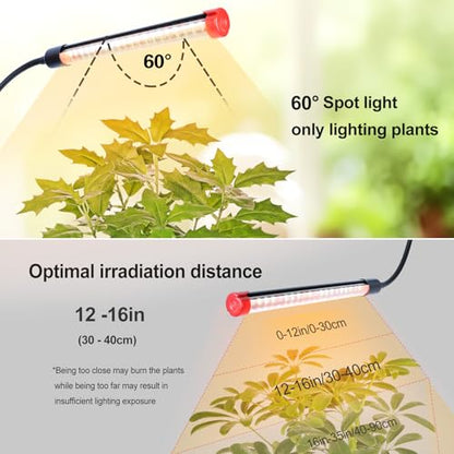 FRGROW 10Head Grow Light with Stand for Tall&Large Indoor Plants - size: Stand-10Head-90W