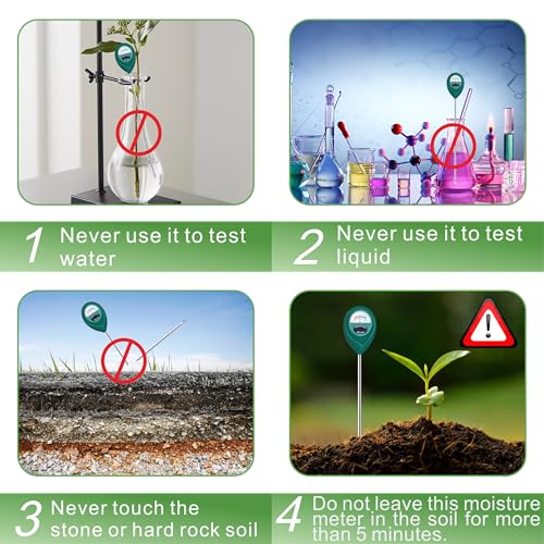 XLUX 2 Pack Long Probe Plant Soil Moisture Meter, Battery-Free - size: 40CM-2 Pack