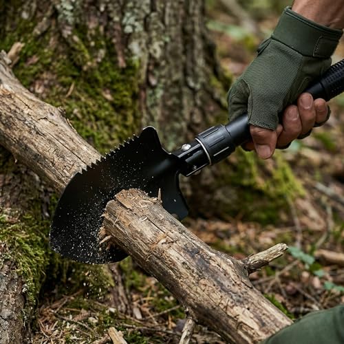Camping Shovel – 16" Portable Folding Shovel with D-Handle