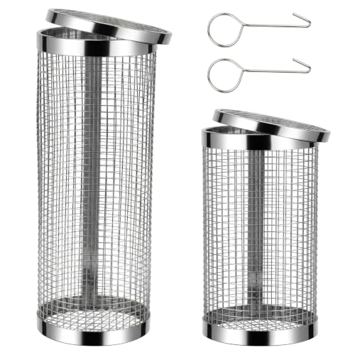 2 Pack Garden Worm Compost Bin,Stainless Steel Underground Worm Farm