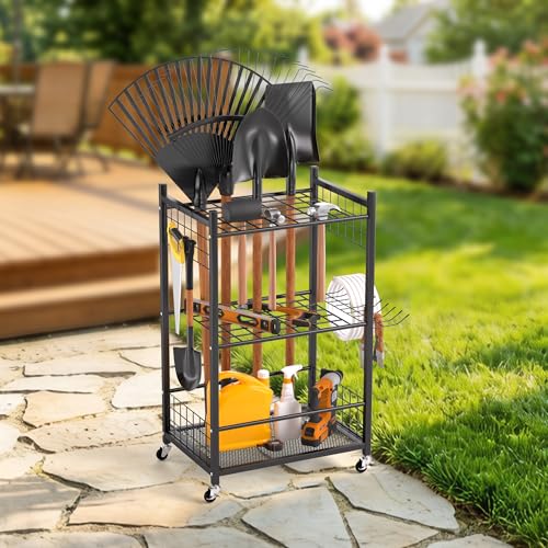 EVERHANGER Garden Tool Organizer, Garage Tool Storage Organization - size: Medium