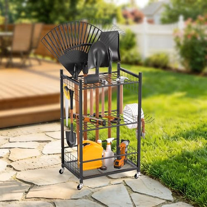 EVERHANGER Garden Tool Organizer, Garage Tool Storage Organization - size: Medium