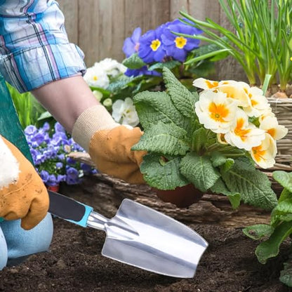 Garden Shovel Garden Hand Trowel, Heavy Duty Gardening Hand Tools - color: Blue