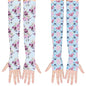 2 Pairs Gardening Sleeves for Women Sun Protection Arm Sleeves for Women Anti-Slip Floral Gardening Sleeves