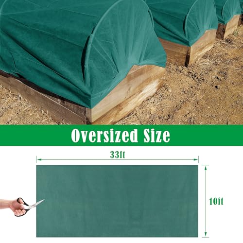 10X33 Ft Plant Covers Freeze Protection, 1.08oz/Yd² Frost Cloths Blanket - size: 1.08oz-10x33FT
