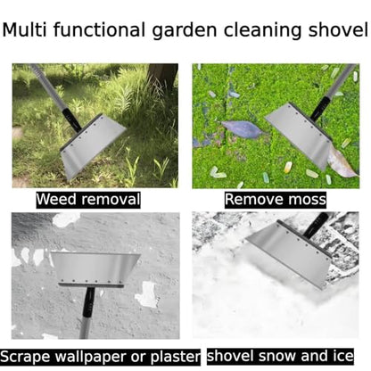Garden Flat Shovel - Floor Scraper，Multifunctional Heavy Duty Weed Scraper