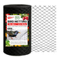 ATICCA 7.5 x 65 FT Heavy Duty Bird Netting for Garden, 10 Stakes, Black - size: 7.5x65 Bird Netting