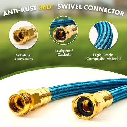 Garden Hose 25FT, Lightweight Flexible Water Hose