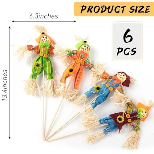 6 PCS Halloween Scarecrow Decorations, Scarecrows Fall Decor