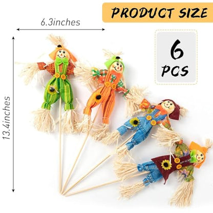 6 PCS Halloween Scarecrow Decorations, Scarecrows Fall Decor