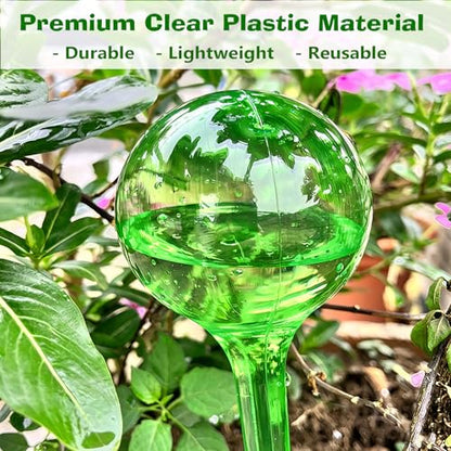Plant Self Watering Globes, 10pcs Garden Potted Plant Watering Devices - color: D. Green-6L4S