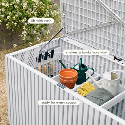 Veradek Everything Box - 120-Gallon Outdoor Storage Box - color: White