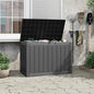 Outdoor Storage Deck Box (45 Gallon, Black)