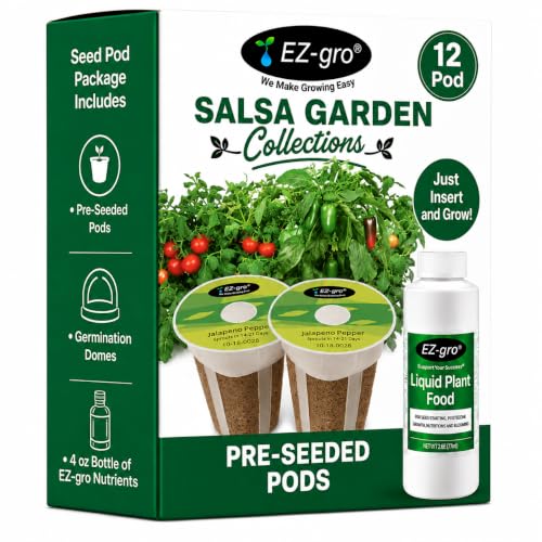 EZ-GRO Salsa Garden Seeds Pod Kit (12) Compatible with Aerogarden Pods - color: 12 Pod