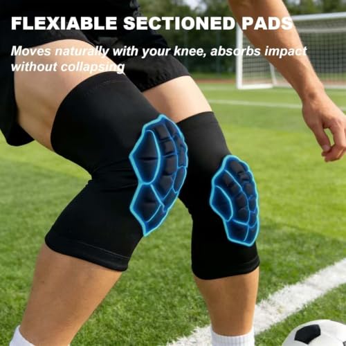 Knee Pads for Volleyball Wrestling Men Women, Breathable Flexible, Black M - size: Medium