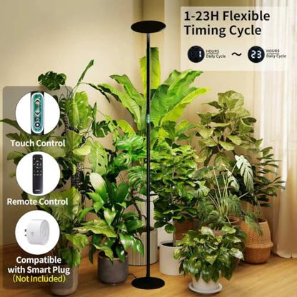chiphy 69" Grow Lights, 40W Full Spectrum Plant Light for Indoor Plants - color: 2300-6500K, 4/8/12 Timer & 1-23H Timer, Remote