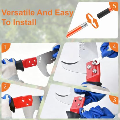 14.5FT Pole Saw for Tree Trimming Extendable Pruning Saw Trimmer