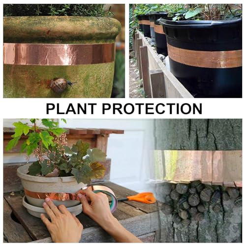 BOMEI PACK Copper Tape 2 Pack 1.97mil x 1inch x 66ft with Conductive Adhesive for Guitars and Shielding, Slugs,Stained Glass, Electrical Repairs, Grounding - size: 2 Pack, 1 Inch X 66 Ft