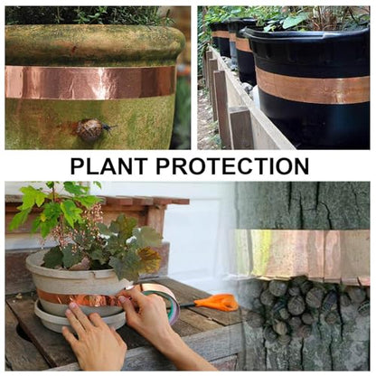 BOMEI PACK Copper Tape 2 Pack 1.97mil x 1inch x 66ft with Conductive Adhesive for Guitars and Shielding, Slugs,Stained Glass, Electrical Repairs, Grounding - size: 2 Pack, 1 Inch X 66 Ft