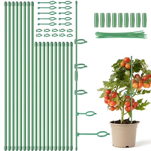 16inch & 12inch Adjustable Plant Stakes, 18Pcs Plant Supports Plant Sticks - size: 16In & 12In