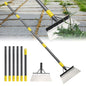 Garden Flat Shovel,74" Floor Weeding Scraper for Driveway Sidewalks, Floor Ice Snow Removal Tool for Outdoor Garden, Multifunctional Graden Shovel for Lawn Edging Weeding Chopping - size: 74"