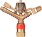 RK-40F 1" FNPT Brass Impact Sprinkler with Nozzles - 9/32" x 3/16", NPT Female, 40.6 GSM Maximum Flow Rate