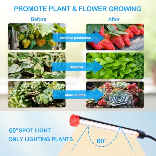 10Head Standing Grow Light for Large & Tall Plants, Bonsai Tree - size: 10Head Stand(90W)
