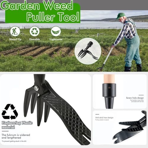 Gardening Tools,Weeding Tool,Garden Hand Tools,Garden/Crack/Patio/Potted Plant Weed Puller Tool,Stand Up Weed Puller Tool(4PCS) - style: 4pcs