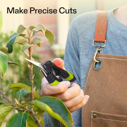 VIVOSUN 6.5 Inch Garden Scissors, Black Pruning Shears for Plants, 2-Pack - style: Black Straight Blade