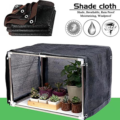 Shade Cloth for Garden 90% Plant Sun Shades for Outdoor Plants Heat Protection 10X20FT Shade Mesh Tarp for Greenhouse Pergola Chicken Coop Cover - size: 10X20ft