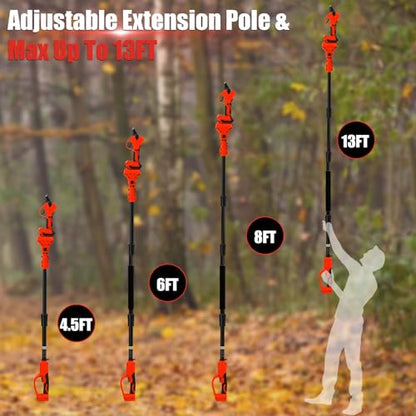 Pruning Shears with Pole for Milwaukee 18V Battery, No Battery