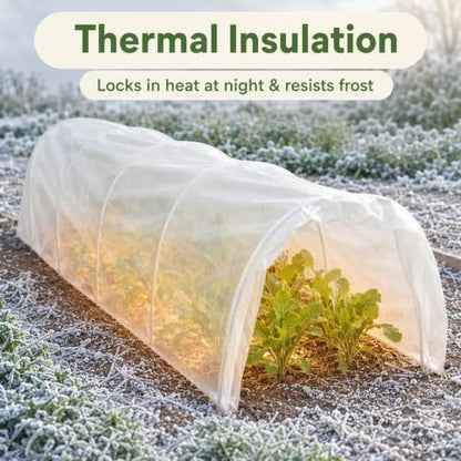 Plant Covers Freeze Protection,10x50FT Frost Cloth Row Covers - size: 10X50FT