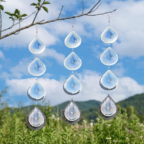 Reflective Bird Deterrents for Outside, Woodpecker Repellent - size: Water Drop