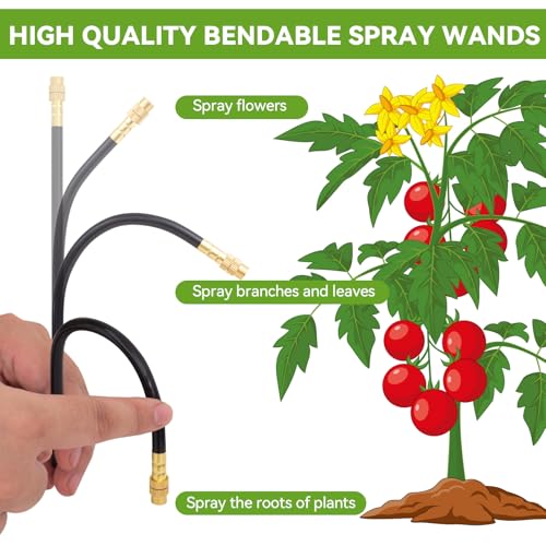 Drip Irrigation System Kit 120FT Garden Watering Misting System - size: 120ft+16pcs nozzles and connectors